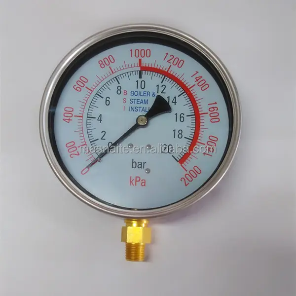 150mm Steam Boiler Pressure Gauge
