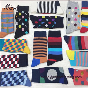 Minori Funxy Feliz Sock Fazer O Seu Próprio Logotipo Da Marca Homens de Elite Meias - Product Image 1