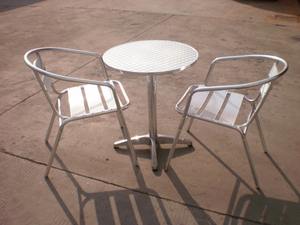 बिस्ट्रो गार्डन आउटडोर पेटिया एल्यूमीनियम स्टैकिंग कॉफी समुद्र तट लाउजर कुर्सी - Product Image 3