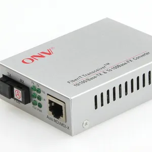 Single mode media converter for security CCTV IP camara POE