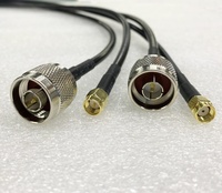 Cable Coaxial SMA a N Macho, Precio de Fábrica, Ensamblaje de Cable RG58/LMR195/LMR200, 75 Ohmios, Cubierta de PVC/PE