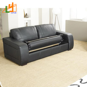 Lujo moderno personalizado 2 plazas sofá cama de cuero genuino precio al por mayor muebles sofá cama plegable - Product Image 1
