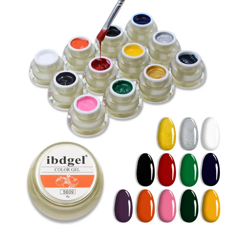 Mad doll & M — vernis à ongles uv, gel de peinture pleine couleur pour nail art, 12 types au choix