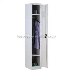 ตู้เก็บของเหล็กประตูเดียวขนาดเล็กตู้เก็บของใช้ในยิมเสื้อผ้าห้องน้ำ
