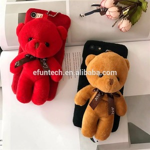 2017 vendita Calda del telefono mobile accessorio per la ragazza uso pelliccia di orso copertura del telefono mobile per il <span class=keywords><strong>iphone</strong></span> 6 s <span class=keywords><strong>plus</strong></span> caso - Product Image 5