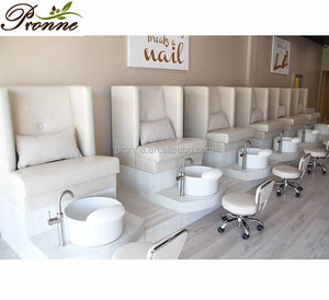 Silla de pedicura de terciopelo con ventilación, salón de belleza con modo aprobado canadiense - Product Image 5