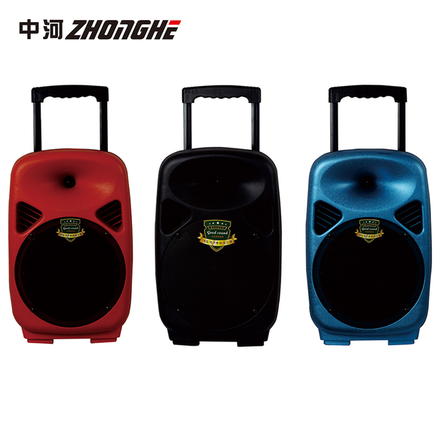 Ls-8h Professional Active Trolley Speakers Portable Pa Outdoor Active Speaker Box With Usb Port