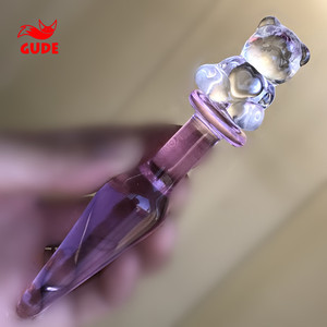 Tapón <span class=keywords><strong>Anal</strong></span> de Cristal con Diseño de Oso Rosa, Juguete Sexual <span class=keywords><strong>Anal</strong></span> para Hombre y Mujer - Product Image 1