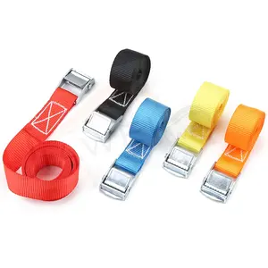 Cam buckle strap lashing tie down strap