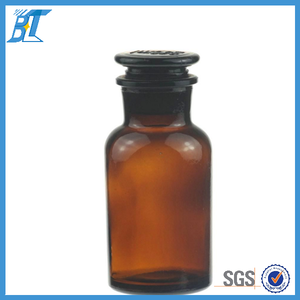 Pot en verre ambré de 125ml, bouteilles en verre avec couvercles en verre ou en liège - Product Image 3