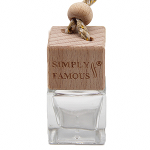 Tùy Chỉnh Quảng Trường Logo Nước Hoa Chai Màu Đỏ Đức Sồi Cap Không-Tràn Vật Liệu Tự Nhiên Tường Treo Shunmu Thương Hiệu Gỗ Thủ Công - Product Image 1