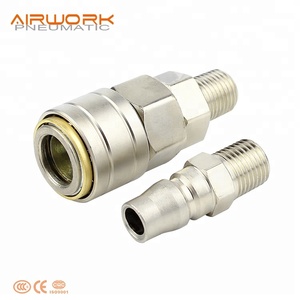ZPM <strong>Male</strong> Threaded Pneumatic Air Connector <strong>Quick</strong> Connect Release <strong>Coupler</strong> - Product Image 3