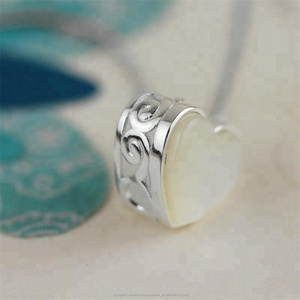 Diseño plata 925 elegante shell del <span class=keywords><strong>mar</strong></span> amor collar - Product Image 4