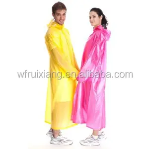 Wholesale Disposable emergency PE Raincoat for Playland Concert Camping