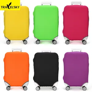 Travelsky Thời Trang Mới Tùy Chỉnh Polyester Spandex Vali Bảo Vệ Hành Lý Bìa