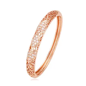 51239 Rose gold bangle cheap wholesale jewelry design gold ladies/women bangle