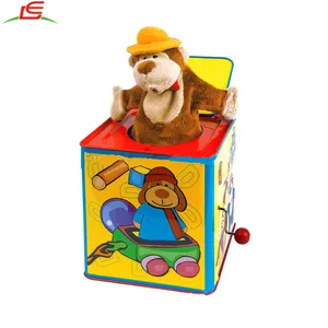 Venda por atacado interessante macaco personalizado jack na caixa para smart crianças brinquedo