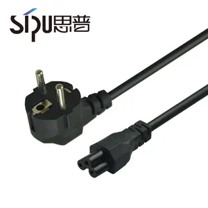 Sipu cobre trenzado de alambre cable de extensión portátil cable de alimentación CA de la UE C13 cuadrado