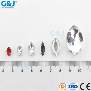 Guojie marca Marquise Forma Taiwán acrílico decoración piedras cosen en granos de Acrílico con garra al por mayor - Product Image 3