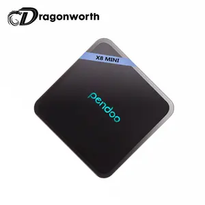 Amlogic S905W กล่องมินิทีวี Pendoo X8 Mini 1GB Ddr3 Ram 8GB Rom Hd Mini Pc 4K พร้อม IR และติดตั้ง Android TV Box