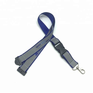 AI-MICH cao cấp hãng hàng không dây an toàn phản chiếu dây đeo lụa Màn hình in phản quang tùy chỉnh dây buộc với logo - Product Image 3