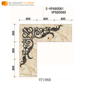 Personnalisé Chine poli vitrage porcelaine Carreaux De Sol Fleur Conception populaire en espagne - Product Image 3