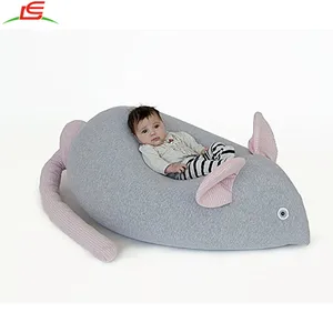 Bantal Beanbag Bayi Bean Bag Tikus Besar Merah Muda Abu-abu Lucu