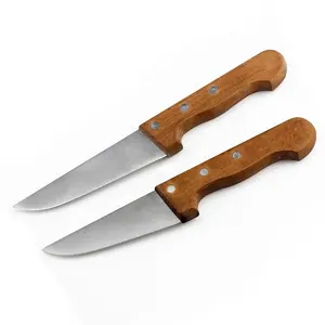 Manico in legno in acciaio inox utility coltello