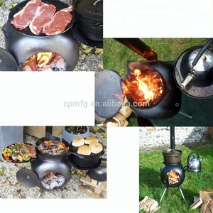 Stufa a Legna <span class=keywords><strong>in</strong></span> <span class=keywords><strong>Ghisa</strong></span> dal Design Moderno, Robusta e Durevole, per Campeggio e Barbecue all'Aperto, Pronta per la Spedizione - Product Image 5