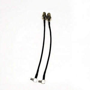Câble d'antenne TS9 mâle à angle droit vers F femelle RG174 <span class=keywords><strong>3G</strong></span> - Product Image 6