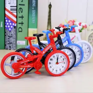 มาใหม่จักรยานการสร้างแบบจำลองนาฬิกาปลุก/แฟชั่นขี่จักรยานชุดนาฬิกาปลุก/Novelty นักเรียนนาฬิกา