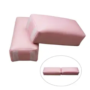 wholesale pink leather color nail art arm rest cushion(AR-40)