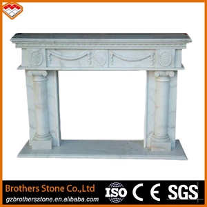 Idée de contour de cheminée en marbre blanc, contour de cheminée en <span class=keywords><strong>carreaux</strong></span> de marbre, installation facile, style personnalisé - Product Image 2