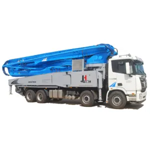 トラックブームポンプ8 × 4シャーシ56mコンクリートポンプトラック搭載コンクリートポンプ