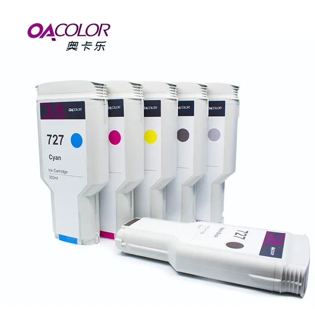 Oacolor восстановленные для HP727 чернильный картридж для HP Designjet T920 T930 T1500 T2500 T2530 T3501 принтер