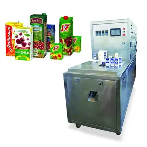 800-1000box/hr fruit juice carton box juice filling sealing packing machine factory
