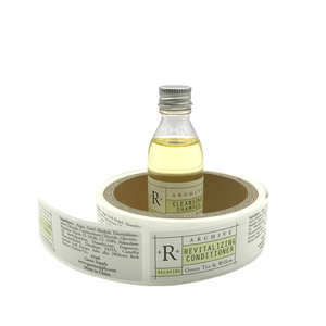 Rouleau personnalisé Auto-Adhésif Impression D'étiquettes de Bouteilles pour le Jus/Vin/miel/savon liquide/Huile À Barbe autocollant - Product Image 4