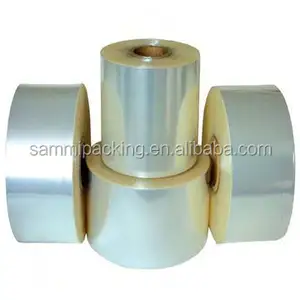 Transparent plastic film roller for sachet packing machine