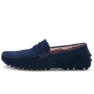 Latest Design Breathable Winter Warm Navy Fur Loafers <strong>Slippers</strong> <strong>Moccasins</strong> <strong>for</strong> <strong>Men</strong> - Product Image 2