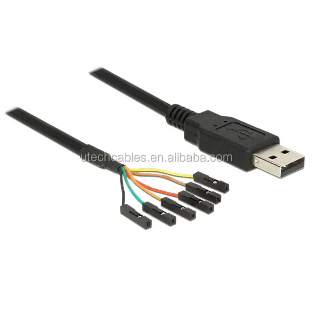 6pin ft232 seri ic ftdi 5v 232 232r converse pl2303 usb para uart ttl usb modülü adaptör kablosu