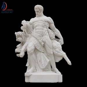 ที่มีชื่อเสียงขนาดหินอ่อนสีเหลืองโบราณภาษากรีก <span class=keywords><strong>Milon</strong></span> De Croton รูปปั้น - Product Image 5