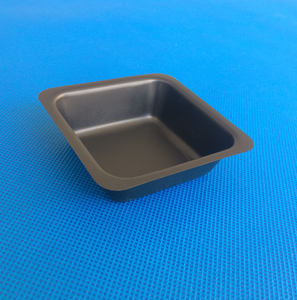 Báscula de laboratorio Bandejas de plástico desechables de tipo cuadrado antiestático negro - Product Image 2