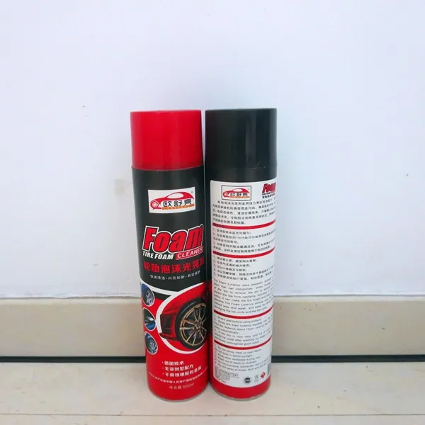 Aerosols Car Care Tire /Tyre Foam Shine Cleaner