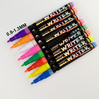 10 Couleurs néon Craie Liquide Marqueurs pour Tableaux Noirs peinture sur Verre, Fenêtre, Tableau Noir, Miroir