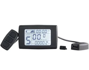 E bicicleta display LCD com porta USB, display J-LCD para a bicicleta elétrica, bicicleta Elétrica exibição J-LCD