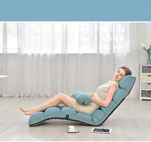 Sofá Cama Tatami Plegable Individual, Sofá Cama Pequeño de Tela de Algodón y <span class=keywords><strong>Lino</strong></span> para Siesta en Ventana - Product Image 5