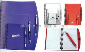 Sellado de plata logo diario A4 A5 A6 PP <span class=keywords><strong>agenda</strong></span> espiral con la pluma adjunto - Product Image 1