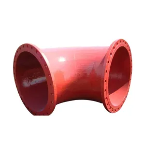 Tampas de ferro ductil epóxi bs en598-vermelho dobro fange bend