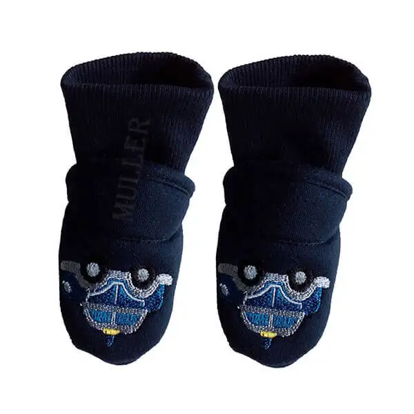 Jongens Warme Dikke Fluffy Slipper Sokken Met Cartoon Auto Patroon