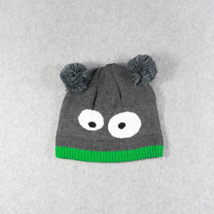 HZM-16468001 2018 modèles de tricot gratuits en peluche chapeau d'ours mignon animal